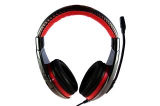 Media-Tech MT3574 Nemesis USB sztereó fejhallgató, fekete/piros