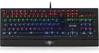 Spirit of Gamer XPERT K500 RGB LED Mechanikus magyar billentyűzet, fekete