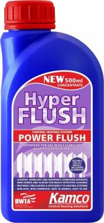 Kamco HYPER-FLUSH régi fûtési rendszer tisztító és iszapeltávolító koncentrátum 100 m2 lakásra vagy 10 radiátorra 500 ml /