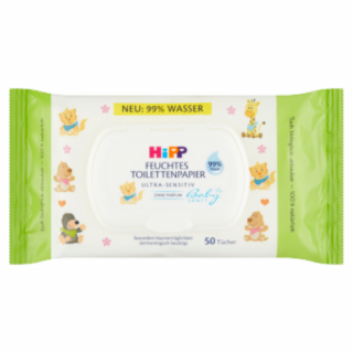 HiPP Babysanft nedves toalettpapír gyermekeknek 50db