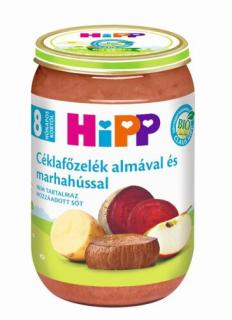 HiPP BIO céklafőzelék almával és marhahússal bébiétel 8 hónapos kortól 220g