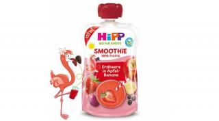 HiPP BIO Smoothie Mix eper, alma, banán 120ml 1 éves kortól