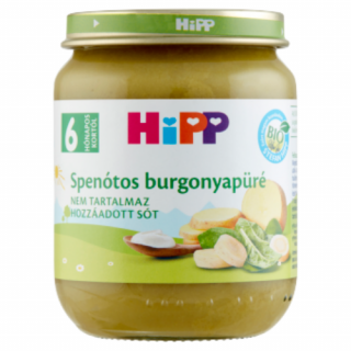 HiPP BIO spenótos burgonyapüré főzelék a babának 6 hónapos kortól 125g