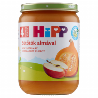 HiPP BIO sütőtök almával bébiétel 4 hónapos kortól 190g