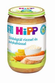 HiPP BIO zöldségtál rizzsel és pulykahússal bébiétel 12 hónapos kortól 220g