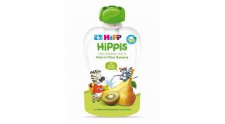 HiPP HiPPiS BIO Körte-banán-kiwi gyümölcspép bébiétel 6 hónapos kortól 100g