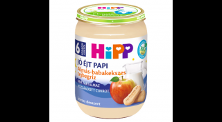 HiPP Jó Éjt Papi BIO almás-babakekszes tejbegríz bébidesszert 6 hónapos kortól 190g