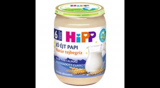 HiPP Jó Éjt Papi BIO natúr tejbegríz bébidesszert 6 hónapos kortól 190g