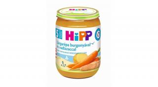 HiPP Sárgarépa burgonyával és vadlazaccal bébiétel 5 hónapos kortól 190 g