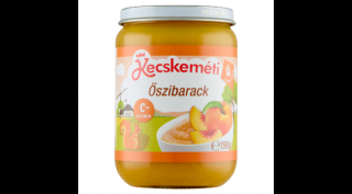 Kecskeméti Őszibarack bébiétel 4 hónapos kortól 190g