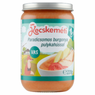 Kecskeméti paradicsomos burgonya pulykahússal bébiétel 11 hónapos kortól 220g