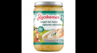 Kecskeméti Tengeri hal rizzsel joghurtos mártásban 11 hónapos kortól 220g