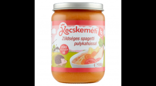Kecskeméti zöldséges spagetti pulykahússal bébiétel 6 hónapos kortól 190g