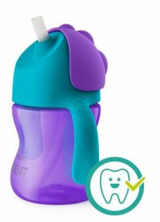 Philips AVENT Itatópohár rugalmas szívószállal 200ml lányos