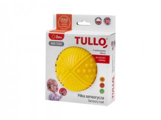 TULLO Készségfejlesztő labda, sárga, 0+ hó