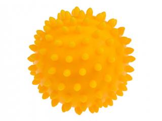 TULLO Masszázs labda, sárga, 9 cm 6 hónapos kortól