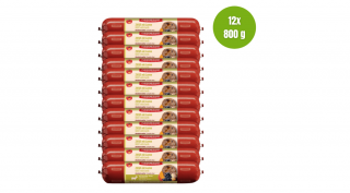 Kecske báránnyal, sütőtökkel, áfonyával és fehér répával, 12x800g, MEATLOVE