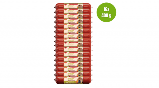 Kecske báránnyal, sütőtökkel, áfonyával és fehér répával, 16x400g, MEATLOVE