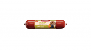 Kecske báránnyal, sütőtökkel, áfonyával és fehér répával, 400g, MEATLOVE