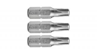 Behajtóhegy TORX, 3 db, S2 acél; T 20×25mm, bliszteren