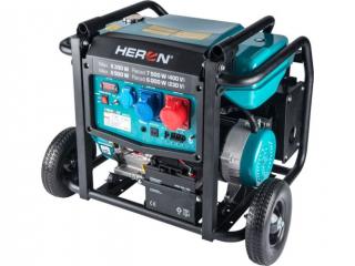 Heron, benzinmotoros áramfejlesztő, 8000 VA, 400/230 V, hordozható