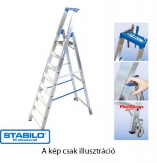 Krause 124661 Stabilo 10 fokos gurítható lépcsőfokos állólétra  /15,3kg;3,25m/