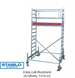 Krause 731067 Stabilo 100-as sorozat 5,40m-es gurulóállvány (2mx0,75m mezőhossz)  /127kg/ új cikksz: 773029