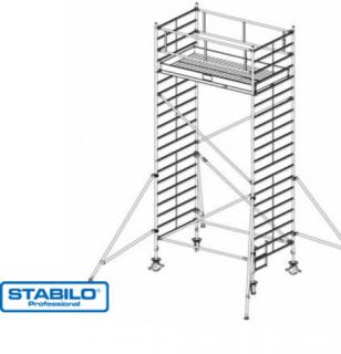 Krause 739063 Stabilo 5000-es sorozat 6,30m-es gurulóállvány (2mx1,50m mezőhossz)  /180kg/ új cikksz: 786036