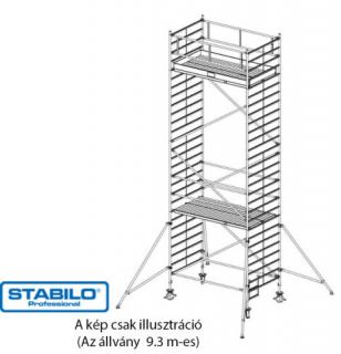 Krause 739094 Stabilo 5000-es sorozat 9,30m-es gurulóállvány (2mx1,50m mezőhossz)  /258kg/ új cikksz: 786067