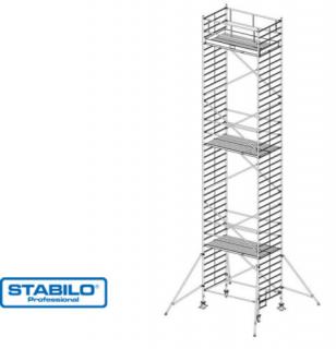 Krause 739124 Stabilo 5000-es sorozat 12,30m-es gurulóállvány (2mx1,50m mezőhossz)  /335kg/ új cikksz: 786098