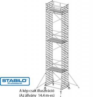 Krause 745156 Stabilo 500-as sorozat 14,40m-es gurulóállvány (2,50mx1,50m mezőhossz)  /435kg/ új cikksz: 784117