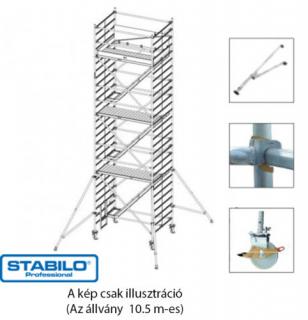 Krause 769039 Stabilo 5500-as sorozat 10,50m-es gurulóállvány (2mx1,50m mezőhossz)  /392kg/ új cikksz: 789044