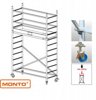 Krause 910097 Monto ProTec 4,30m alumínium gurulóállvány  /65kg;2,40m/ új cikksz: 940117