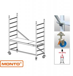 Krause 910110 Monto ProTec 2,90m alumínium gurulóállvány  /43kg;2,40m/ új cikksz: 940100