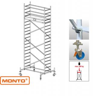 Krause 910141 Monto ProTec 6,30m alumínium gurulóállvány  /103kg;2,75m/ új cikksz: 940131