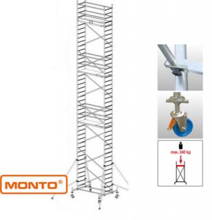 Krause 910165 Monto ProTec 12,30m alumínium gurulóállvány  /216kg;2,75m/ új cikksz: 940193