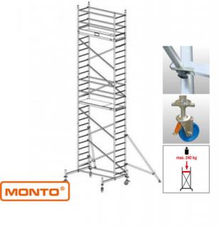 Krause 910165 Monto ProTec 8,30m alumínium gurulóállvány  /151kg;2,75m/ új cikksz: 940155