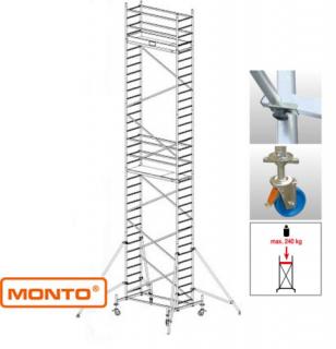 Krause 910189 Monto ProTec 10,30m alumínium gurulóállvány  /181kg;2,75m/ új cikkszám: 940179