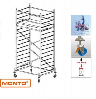 Krause 911131 Monto ProTec XXL 5,3m szélesített alumínium gurulóállvány  /119kg;2,40m/ új cikksz: 945129