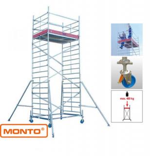 Krause 911148 Monto ProTec XXL 6,3m szélesített alumínium gurulóállvány  /162kg;2,75m/ új cikksz: 945136