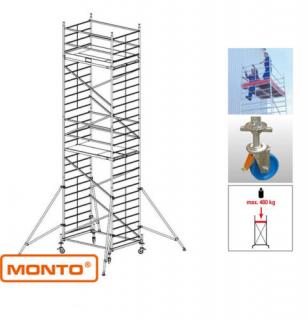 Krause 911162 Monto ProTec XXL 8,3m szélesített alumínium gurulóállvány  /212kg;2,75m/ új cikksz: 945150