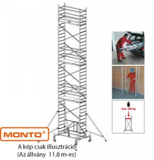 Krause 920096 Monto ProTec XS 11,8m alumínium univerzális gurulóállvány  /219kg;2,70m/