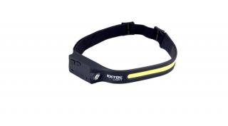 LED fejlámpa,COB+ XPE, 350 Lumen; IR szenzor, tölthető akkuval, 4+1 funkció