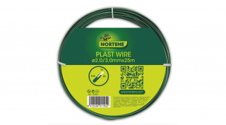 PLAST WIRE - Műanyag bevonatos galvanizált dróthuzal 1,1/1,6 mm x 50 m zöld