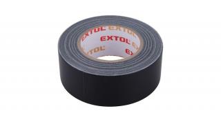 Ragasztószalag textiles, fekete, 50mm×50m (hobby szalag / duckt tape)