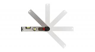 Vízmérték, digitális szögmérővel, 305mm, 2 libella, ±0,5mm/1m, illetve 0-225°, ±0,3°, LCD kijelző