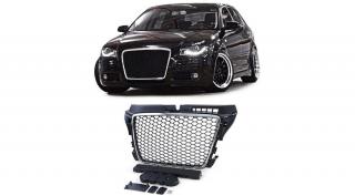 AUDI A3 8P 2008-2013 króm - matt fekete RS stílusú hűtőrács