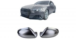 AUDI A6 C7 4G 2011-2015 matt alumínium külső visszapillantó tükörborítás (sávtartóshoz)