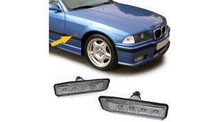 BMW E36 E53 X5 fekete füst burás SMD LED oldalindex szett