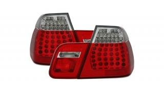 BMW E46 1998-2001 limousine piros fehér LED-es hátsó lámpa pár